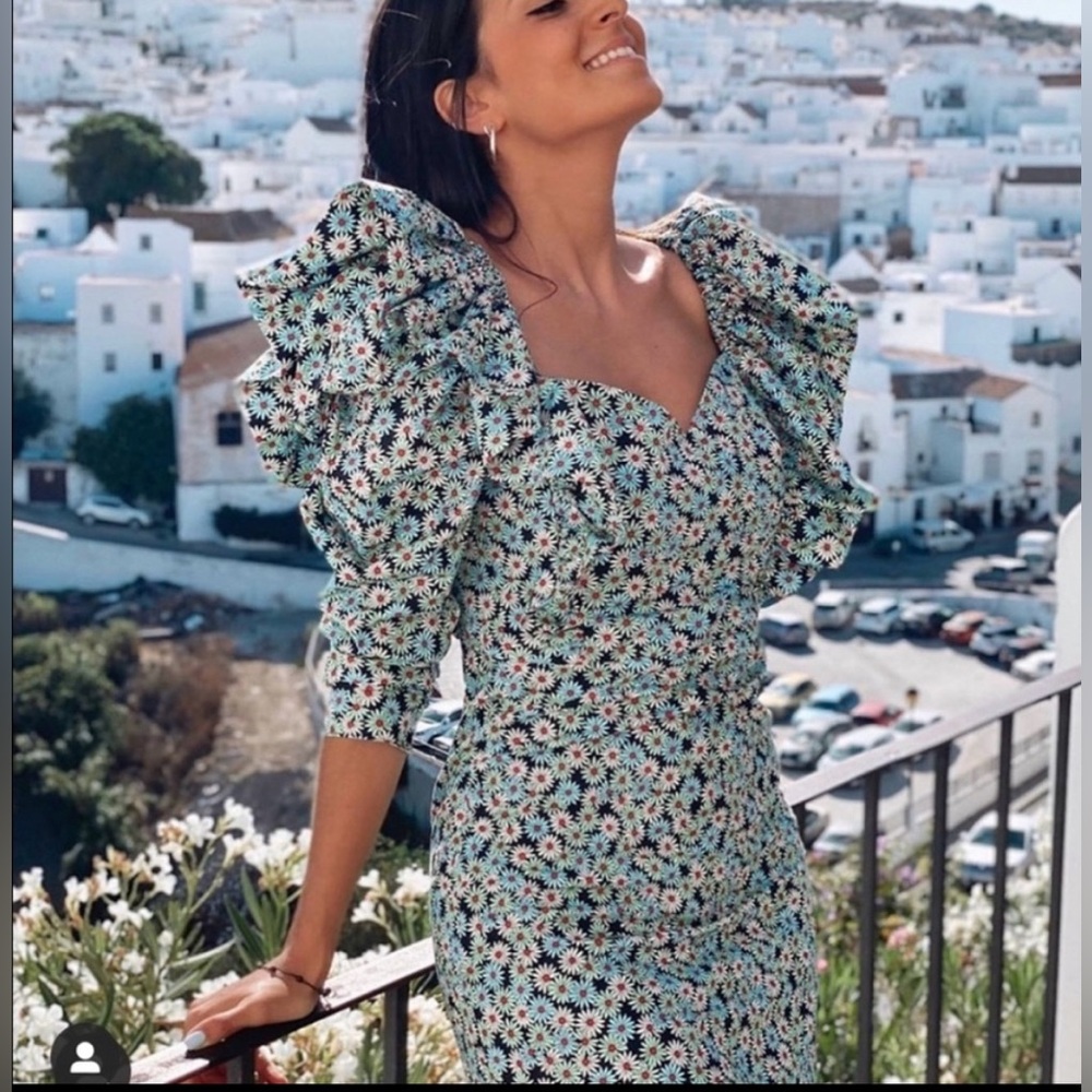 NWT Zara Raffle Mini Dress Size M